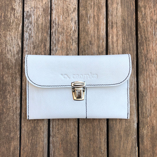 CAOMKA Flat Coin Purse Natural BioCuir® Leather Exclusive Piece No. 7819