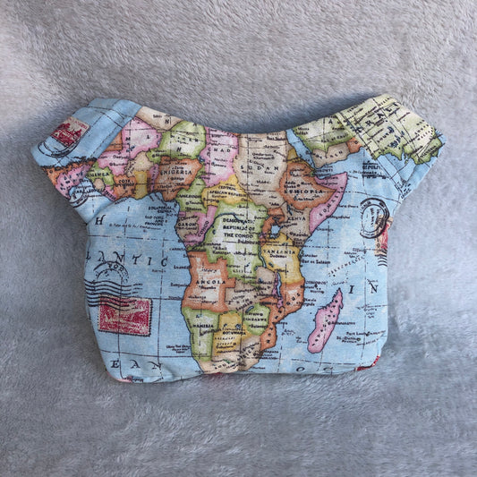 Caomka World Map &amp; Old Gold Unique Piece No. 7735