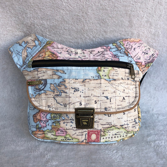 Caomka World Map &amp; Old Gold Unique Piece No. 7741