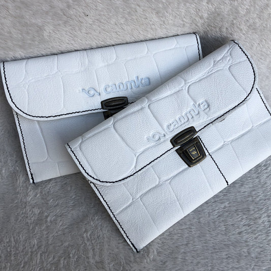 CAOMKA Flat Coin Purse Natural BioCuir® Leather Exclusive Piece No. 7742