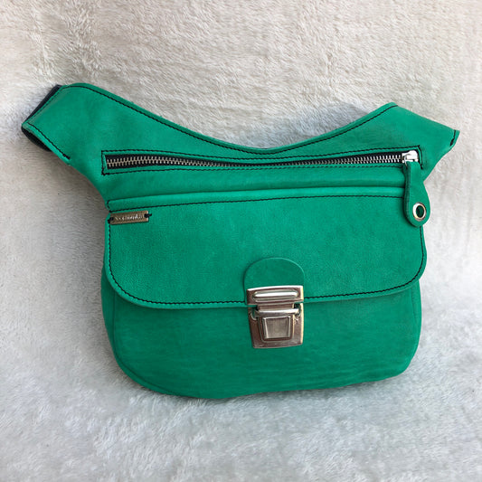 Summer Fantasy Green & Silver · Piel natural BioCuir® · Pieza Exclusiva Núm. 7753