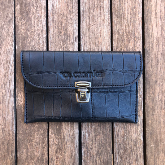 CAOMKA Flat Coin Purse Natural BioCuir® Leather Exclusive Piece No. 7824
