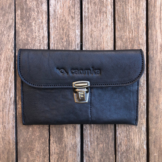 CAOMKA Flat Coin Purse Natural BioCuir® Leather Exclusive Piece No. 7853
