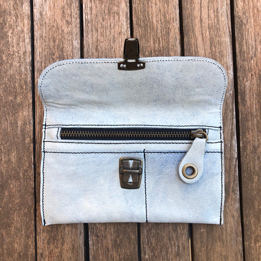 CAOMKA Flat Coin Purse Natural BioCuir® Leather Exclusive Piece No. 7993