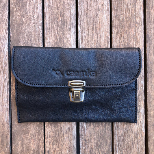 CAOMKA Flat Coin Purse Natural BioCuir® Leather Exclusive Piece No. 7918