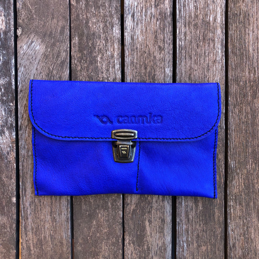 CAOMKA Flat Coin Purse Natural BioCuir® Leather Exclusive Piece No. 7861