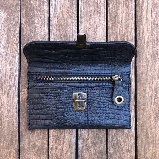 CAOMKA Flat Coin Purse Natural BioCuir® Leather Exclusive Piece No. 8015