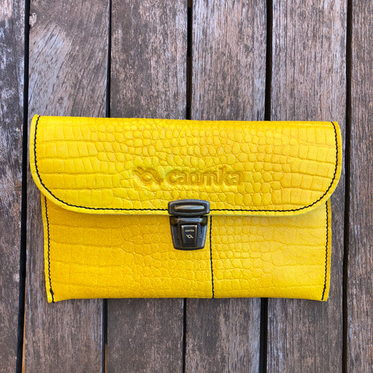CAOMKA Flat Coin Purse Natural BioCuir® Leather Exclusive Piece No. 7904
