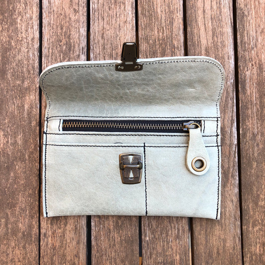 CAOMKA Flat Coin Purse Natural BioCuir® Leather Exclusive Piece No. 8002