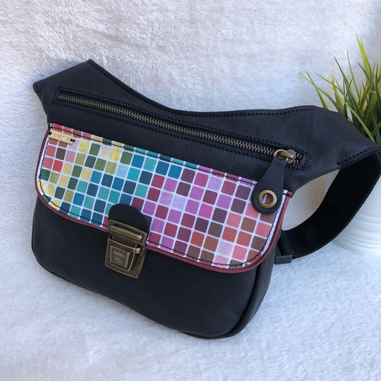Special Black & Squares Colors · Piel natural BioCuir® · Pieza Única Núm. 7807