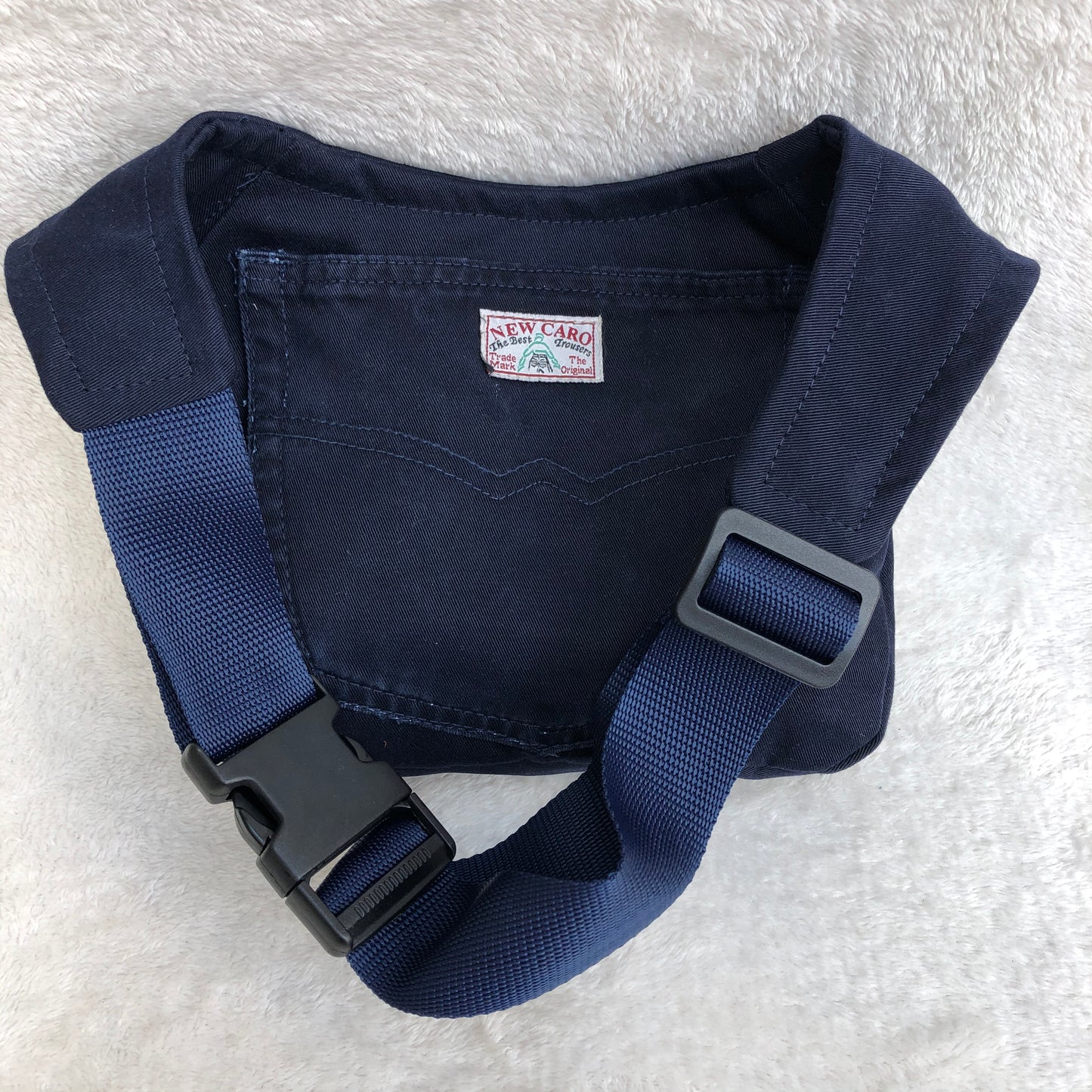 Recycelte Jeans (Marineblau) Einzelstück Nr. 8017