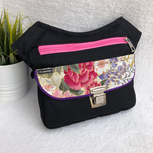 Special Black &amp; Japanese Flowers · Waterproof · Unique Piece No. 7995
