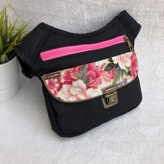 Special Black Japanese Flowers · Waterproof · Unique Piece No. 8087