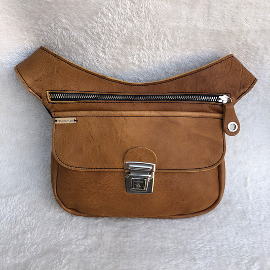 Classic Brown &amp; Silver Natural BioCuir® Leather Exclusive Part No. 8092