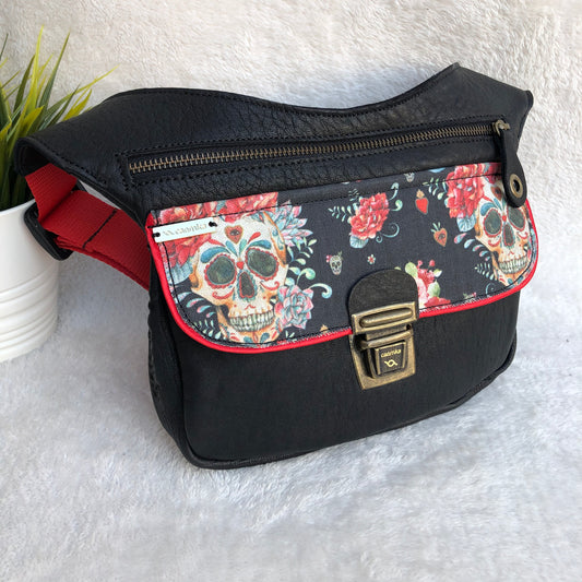 Special Mexican Skulls & Old Gold · Piel natural BioCuir® · Pieza Única Núm. 8071