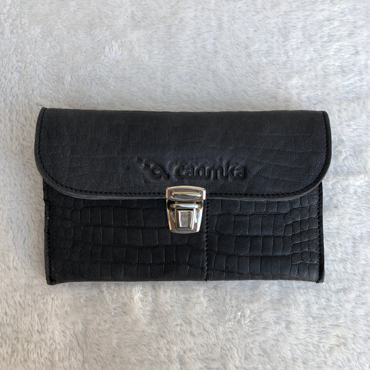 CAOMKA Flat Coin Purse Natural BioCuir® Leather Exclusive Piece No. 8030