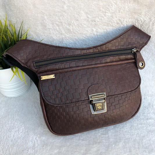 Special Purple &amp; Old Gold BioCuir® natural leather Exclusive Piece No. 8119