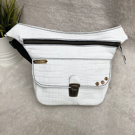 Mini Special White Plus & Old Gold · Piel natural BioCuir® Pieza Única Núm. 8156