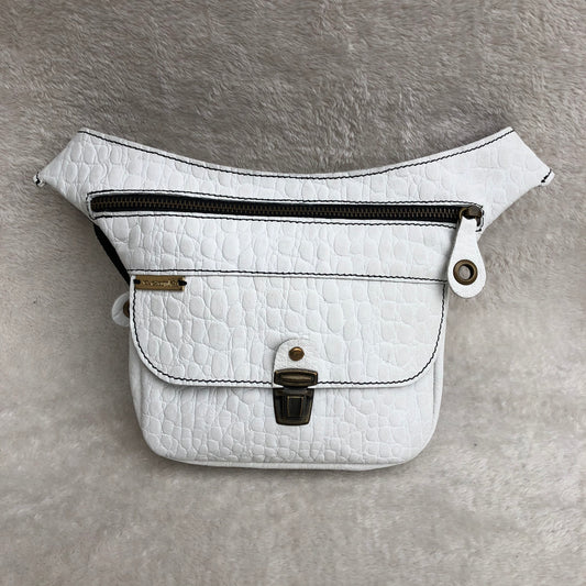 Mini Special White & Old Gold · Piel natural BioCuir® Pieza Exclusiva Núm. 8101