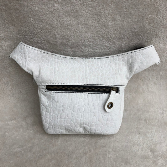 Mini Special White & Old Gold · Piel natural BioCuir® Pieza Exclusiva Núm. 8101