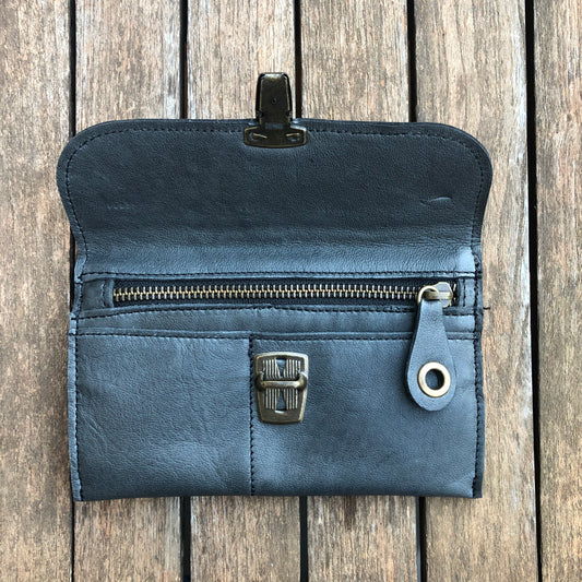 CAOMKA Flat Coin Purse Natural BioCuir® Leather Exclusive Piece No. 8163