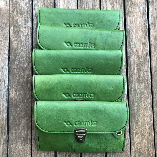 CAOMKA Flat Coin Purse Natural BioCuir® Leather Exclusive Piece No. 8117