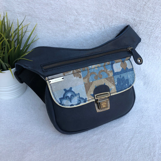 Special Dark Blue Vintage & Old Gold · Piel natural BioCuir® · Pieza Única Núm. 8171
