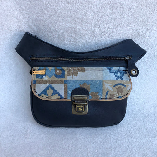 Special Dark Blue Vintage & Old Gold · Piel natural BioCuir® · Pieza Única Núm. 8252