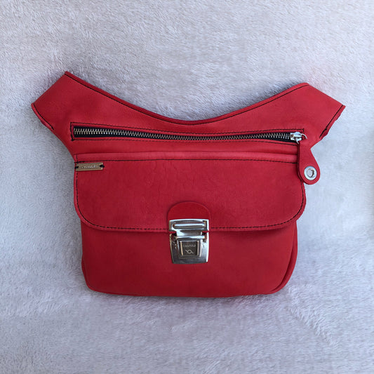 Classic Red &amp; Silver Natural BioCuir® Leather Exclusive Part No. 8185