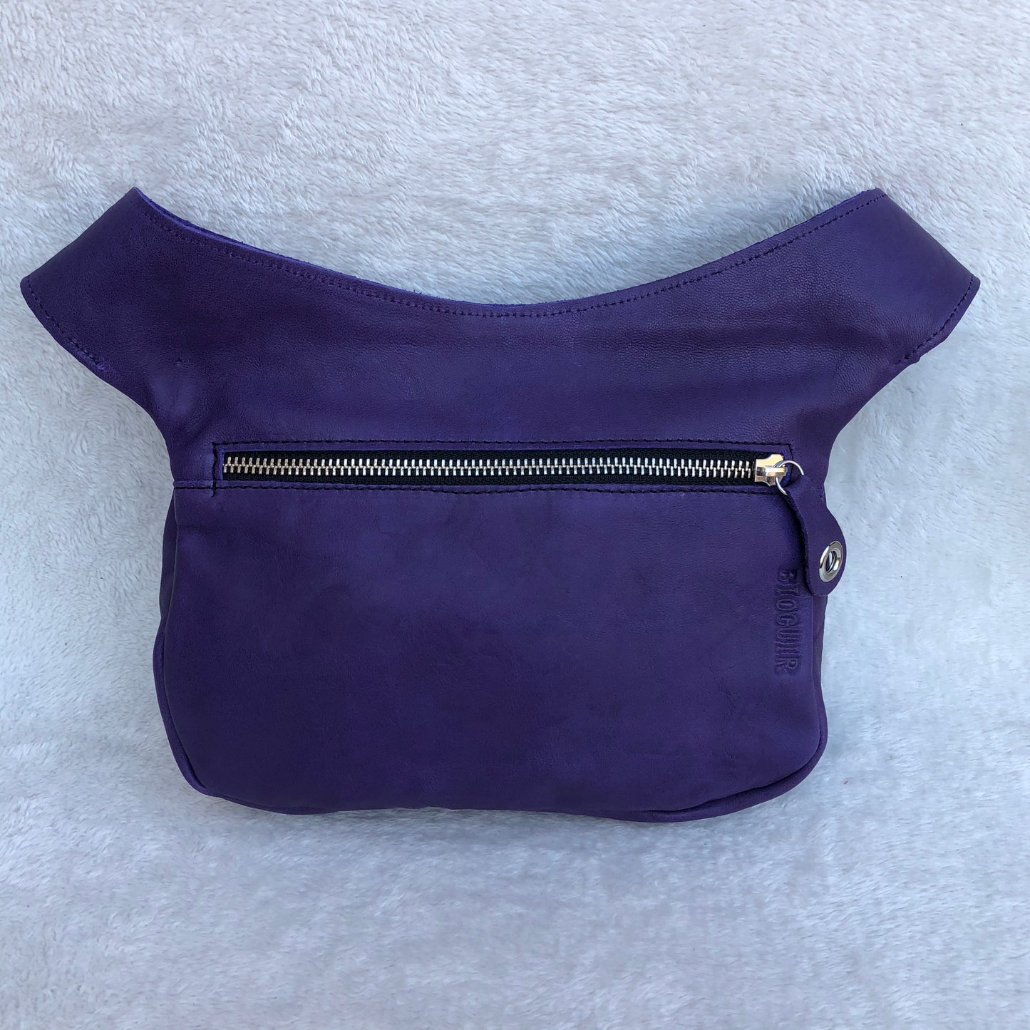 Classic Purple &amp; Silver Natural BioCuir® Leather Exclusive Part No. 8333