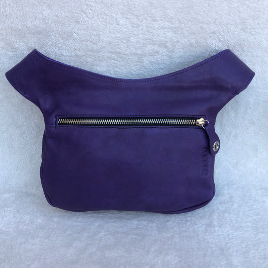 Classic Purple &amp; Silver Natural BioCuir® Leather Exclusive Part No. 8333