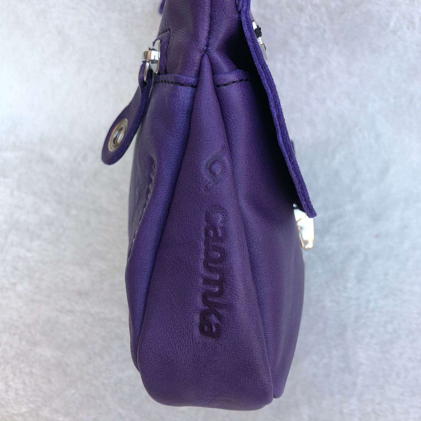 Classic Purple &amp; Silver Natural BioCuir® Leather Exclusive Part No. 8333