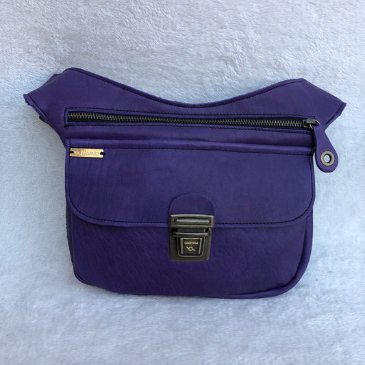 Classic Purple &amp; Old Gold Natural BioCuir® Leather Exclusive Part No. 8860