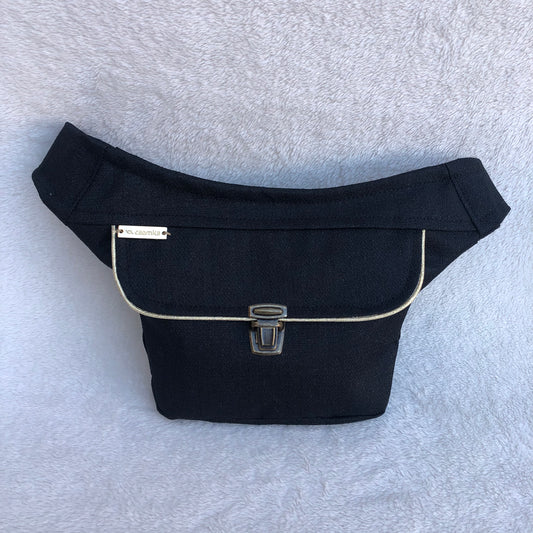 Mini Elegant Black. Anti-stain resinated fabric. Exclusive Piece No. 8305