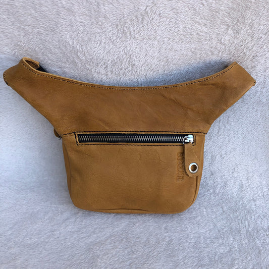 Mini Classic Brown Camel & Silver · Piel natural BioCuir® · Pieza Exclusiva Núm. 8353