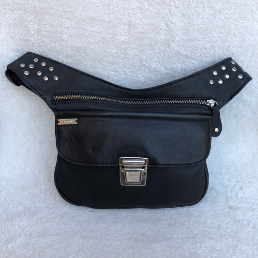 Premium Black Fantasy &amp; Silver Natural BioCuir® Leather Exclusive Part No. 8304