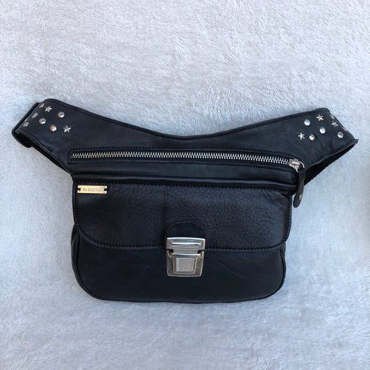 Special Premium Black &amp; Silver BioCuir® natural leather Exclusive Piece No. 8345