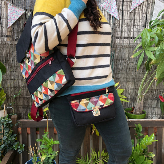 PACK Backpack + Fanny Pack "Color Fantasy” Unique pieces 8343 - 8344
