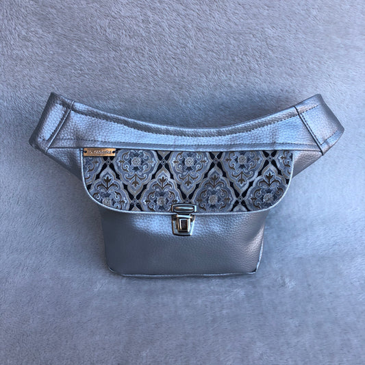 Mini Special Gray Persian Vegan Leather Unique Piece No. 8365