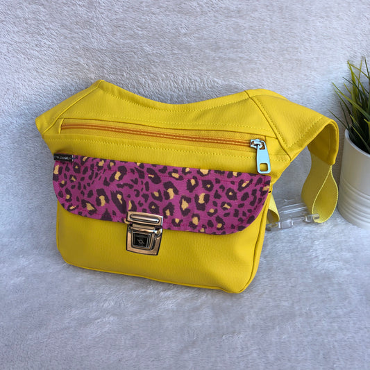 Special Yellow & Animal Print · Piel Vegana. Pieza Única Núm. 8368