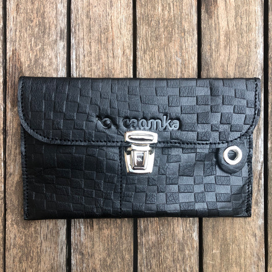 CAOMKA Flat Coin Purse Natural BioCuir® Leather Exclusive Piece No. 8439