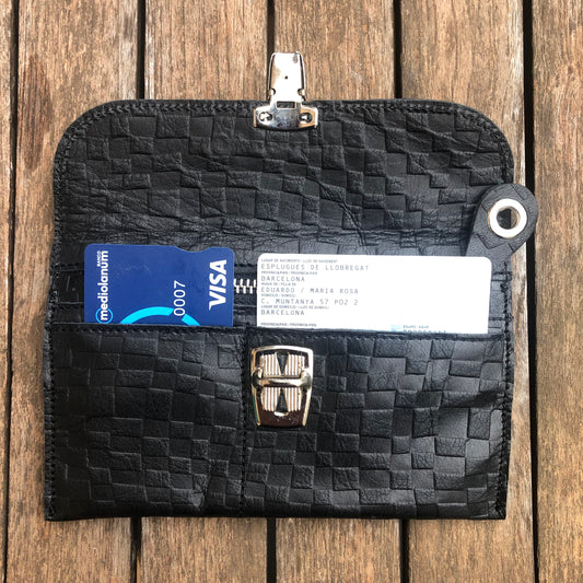 CAOMKA Flat Coin Purse Natural BioCuir® Leather Exclusive Piece No. 8439