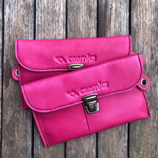 Monedero Plano CAOMKA · Piel natural BioCuir® · Pieza Única Núm. 8421