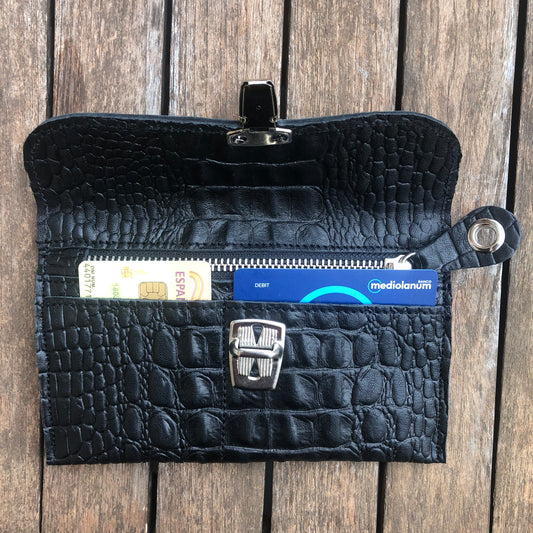 CAOMKA Flat Coin Purse Natural BioCuir® Leather Exclusive Piece No. 8454