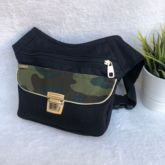 Special Black &amp; Camouflage · Anti-stain resinated fabric · Unique Piece No. 8427