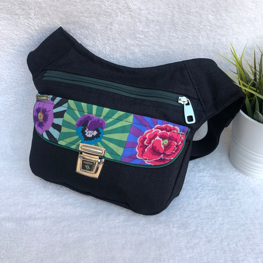 Special Black Japanese Flowers · Waterproof · Unique Piece No. 8453