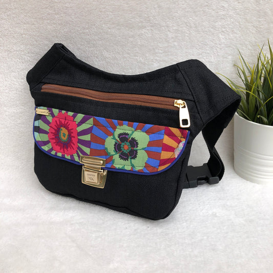 Special Black Japanese Flowers · Waterproof · Unique Piece No. 8481
