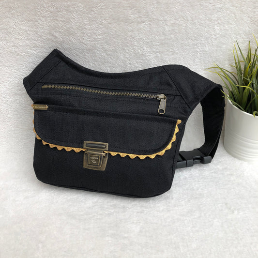 Special Elegant Black · Tela resinada anti-manchas · Pieza Única Núm. 8467 + Bolsillo Trasero