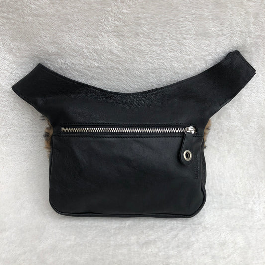 Special Soft Black &amp; Silver BioCuir® natural leather Exclusive Piece No. 8470