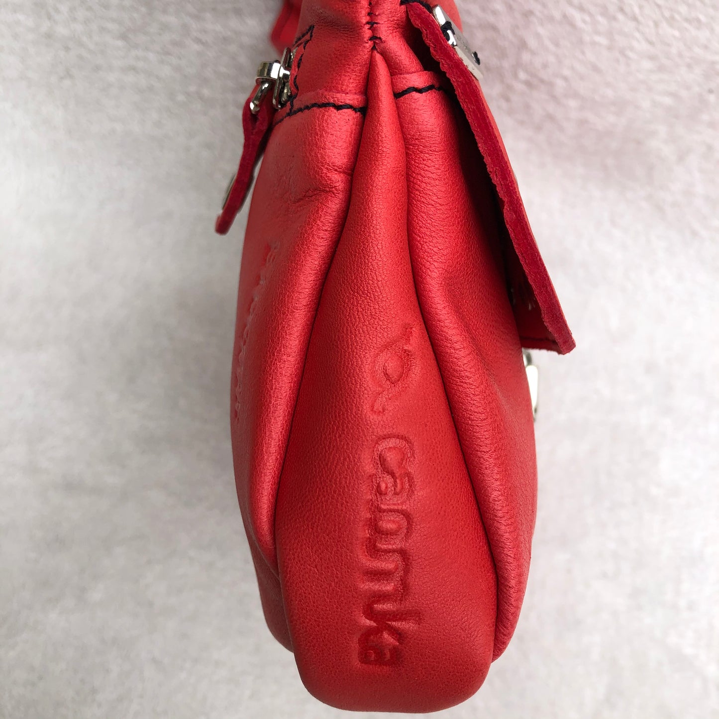 Premium Red Fantasy &amp; Silver Natural BioCuir® Leather Exclusive Part No. 8518